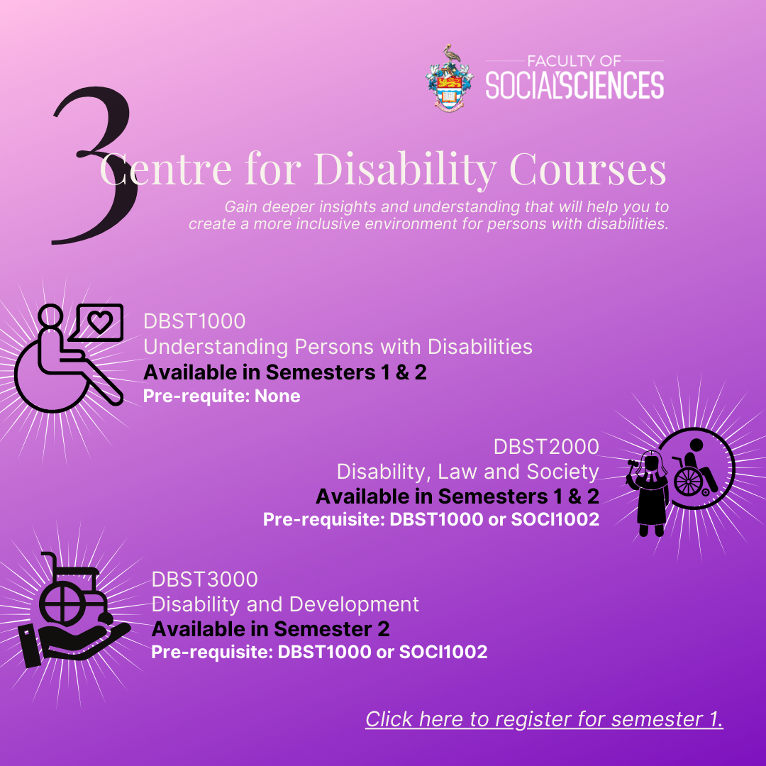 courses for 2021/2022 Centre for Disability Studies